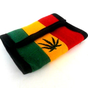 Cartera de cáñamo, Cartera rasta, Cartera boho, Cartera reggae, Cartera hippie, Cartera étnica, Monedero boho, Monedero étnico, Cartera vegana, Regalo