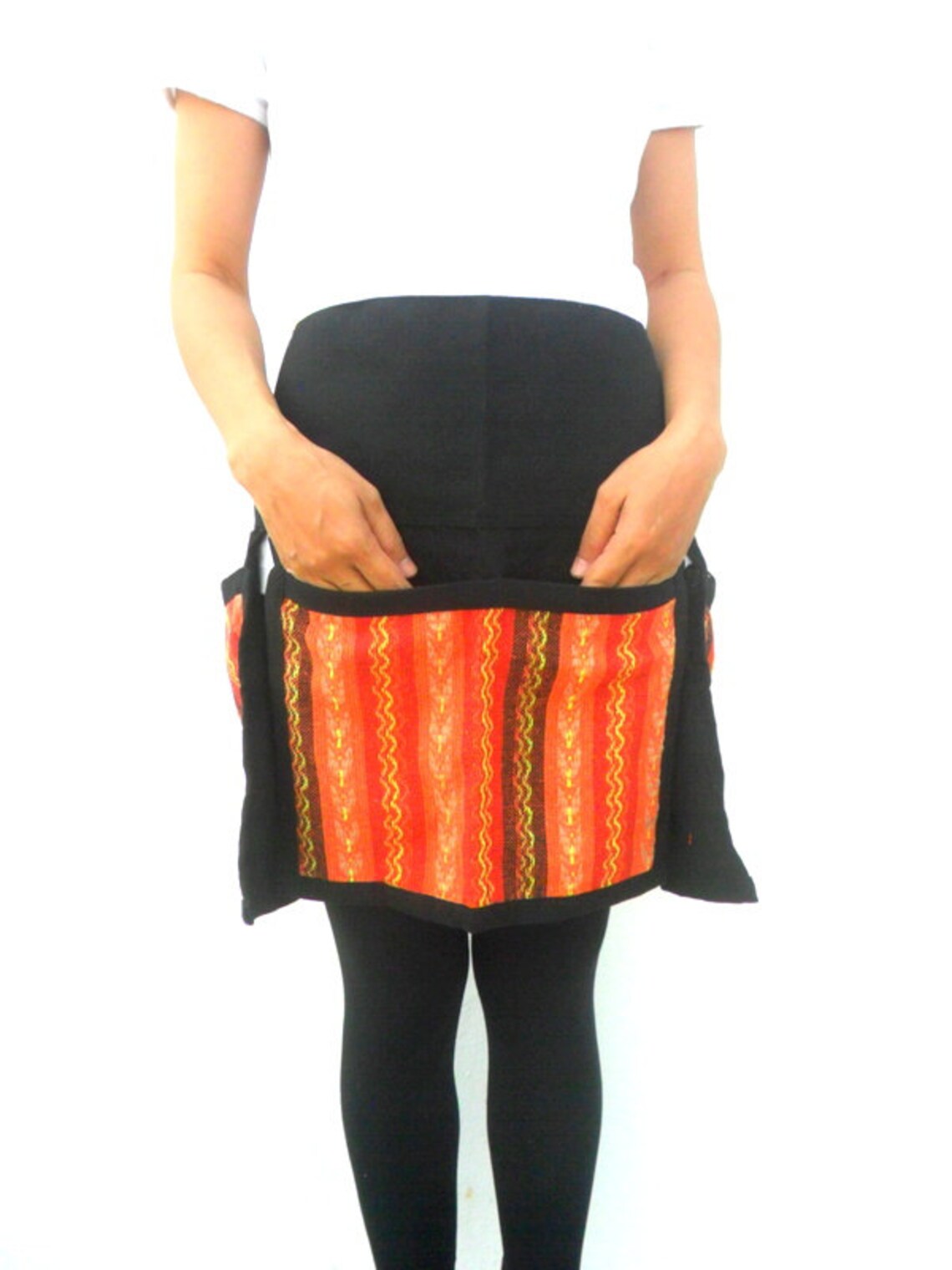 Half Waist Apron With Pocket Tribal Embroidered Apron Unisex Etsy