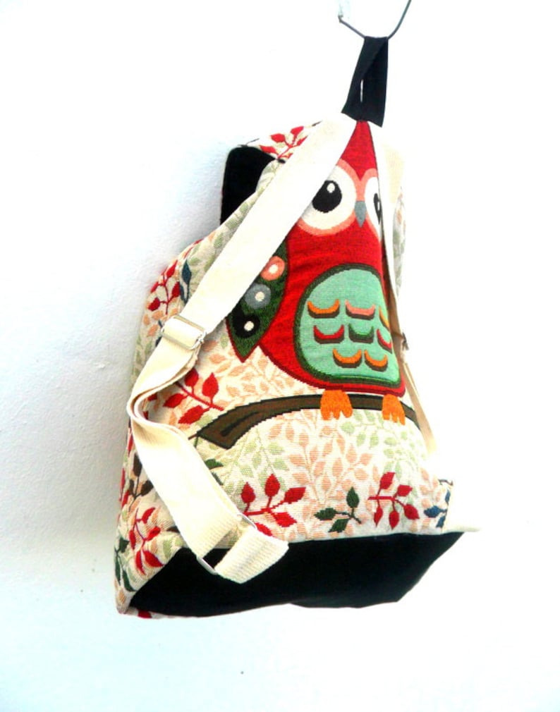 Owl Backpack Bag Shoulder Bag Multicolor Crossbody Bag Etsy
