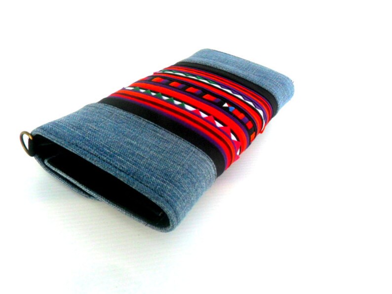 Denim Wallet Jeans Wallet Bohemian Wallet Denim Purse Etsy