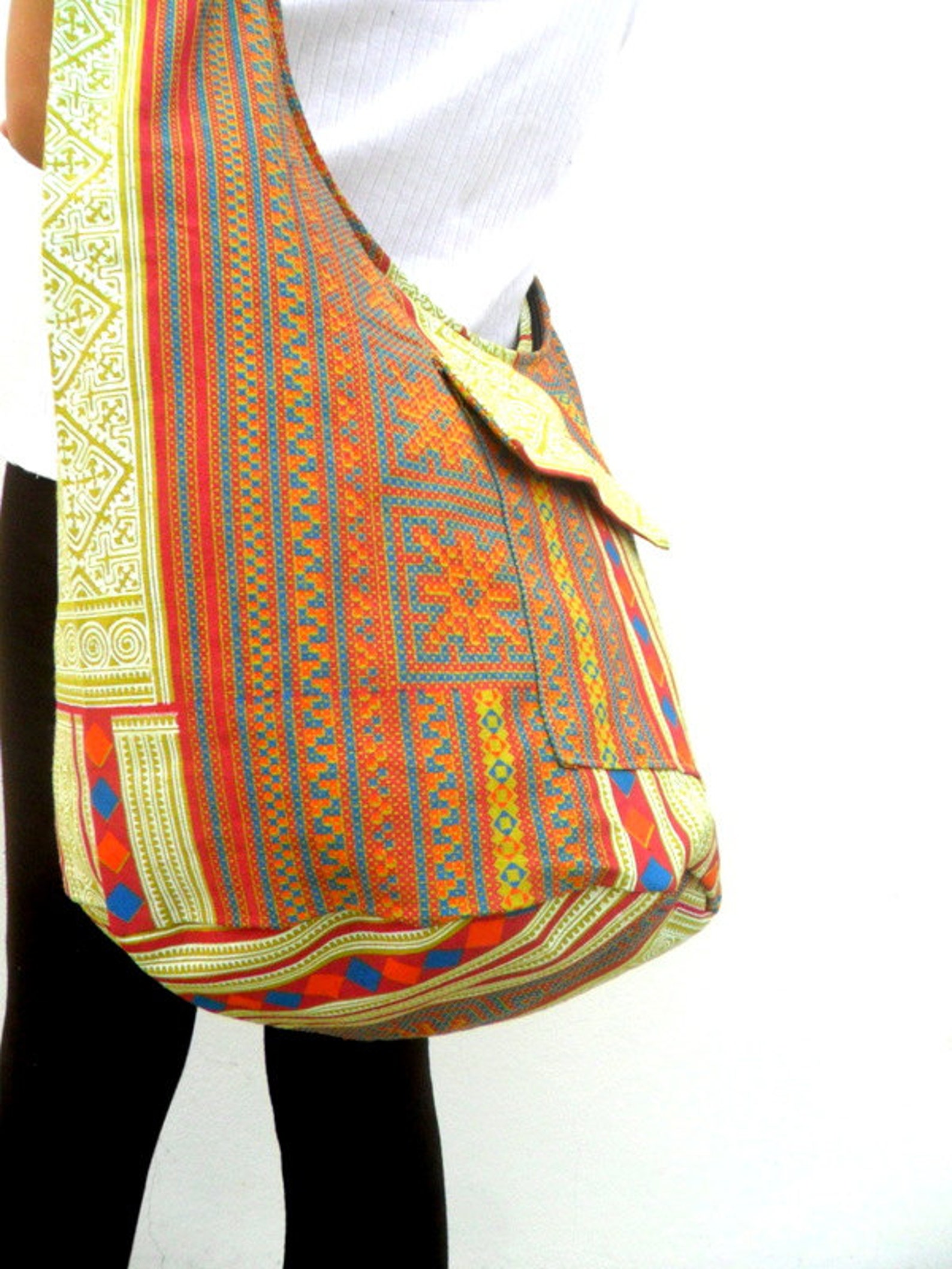 Shoulder Bag Bohemian Bag Yellow Color Bag Messenger Bag Etsy