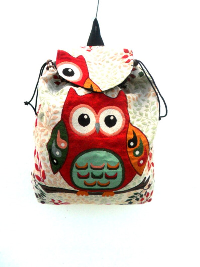 Owl Backpack Bag Shoulder Bag Multicolor Crossbody Bag Etsy
