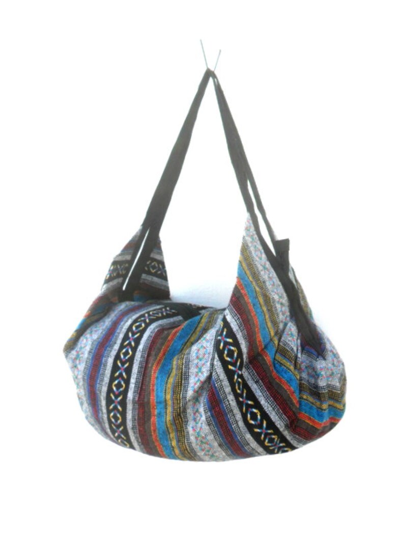 Shoulder Bag Backpack Bag Crossbody Bag Multicolor Hippie Etsy