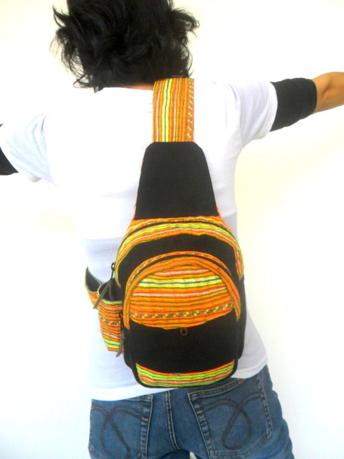 Sling Backpack Crossbody Bag Sling Bag Shoulder Bag Messenger Etsy