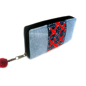 Denim Wallet, Jeans Wallet, Boho Wallet, Women Wallet, Hippie Wallet, Ethnic Wallet, Boho Purse, Ethnic Purse, Vegan Wallet, Gift