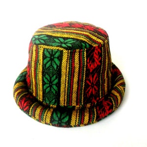 Rasta Hat, Reggae Hat, Bucket Hat, Bohemian Hat, Jamaican Hat, Unisex Cap, Sun Hat, gift
