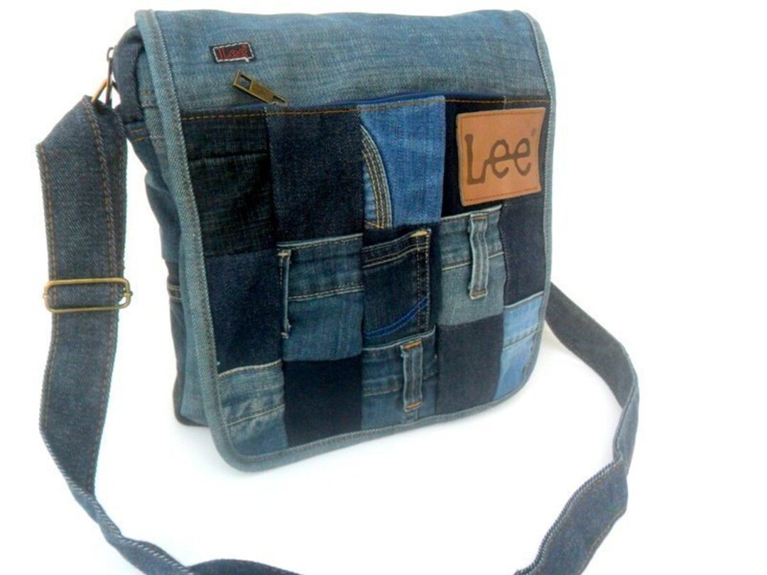 Denim Bag, Recycled Jeans Bag, Lee Denim, Bohemian Bag