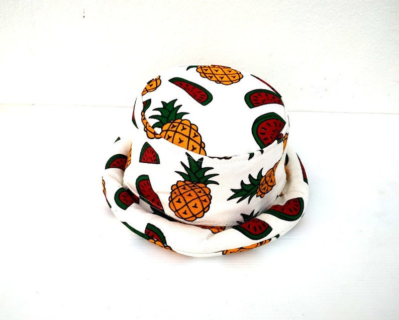 Pineapple Bucket Hat Watermelon Hat Fruit Hat Bohemian Hat Etsy