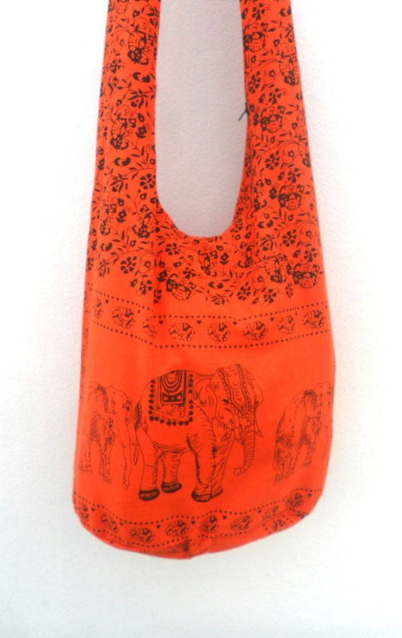 Shoulder Bag Cross Body Bag Handmade Bag Elephant Bag Hobo