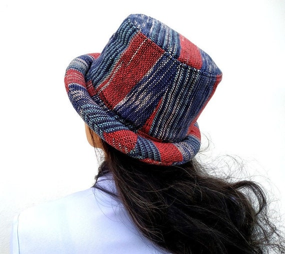 Rolled Brim Vegan Bucket Hat, Bucket Hat, Festival Hat, Hobo  display picture 3