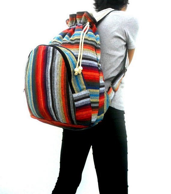Hipster Backpack bohemian backpack School Backpack Shoulder Etsy