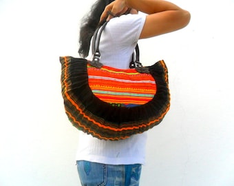 Tote bag, Bohemian Bag, Ethnic bag, Hippie tote, artisic bag, hill tribe tote, boho bag, Shoulder Bag, Purse, Messenger bag, Gift