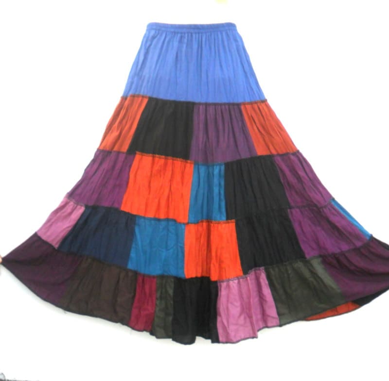 Multicoloured Printed Rayon Skirt main image 0