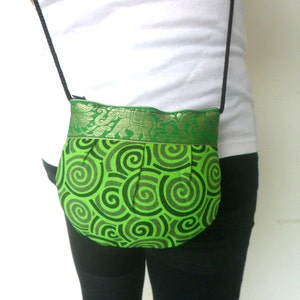 Shoulder Bag Sling Bag Crossbody Purse Elephant Bag Hobo Bag Hippie Green color Boho Purse Handmade Thai Bohemian Bag / Gift Handmade Bag