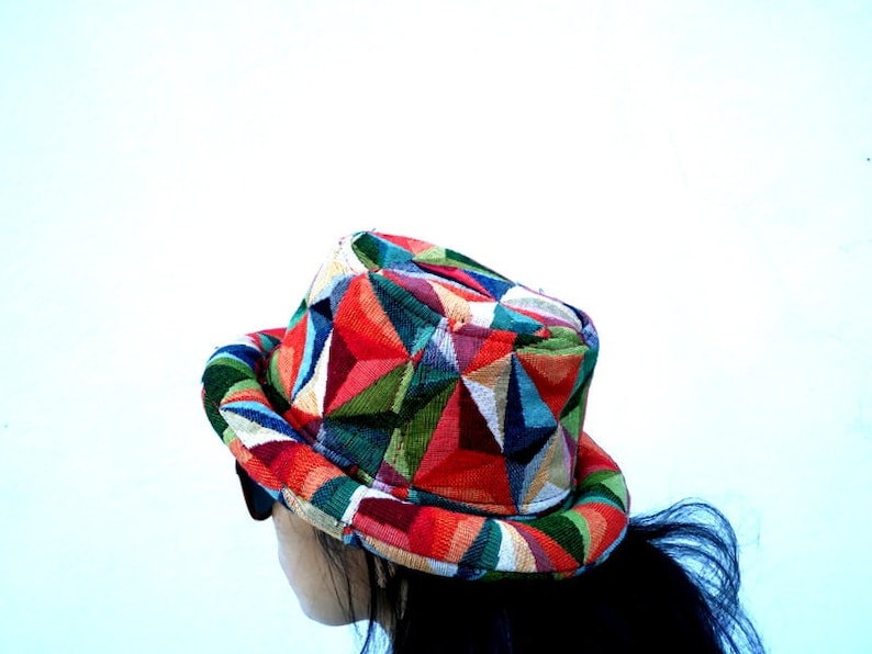 Geometric Hat Rasta Hat Reggae Bucket Hat Hippie Hat Etsy