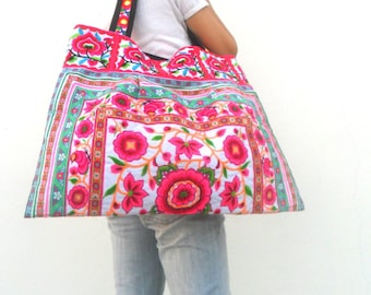 Tote bag Lady Ethnic Bag Embroidery Bag Hmong Bag Boho bag Bohemian Bag Handbag Shoulder Bag Hippie