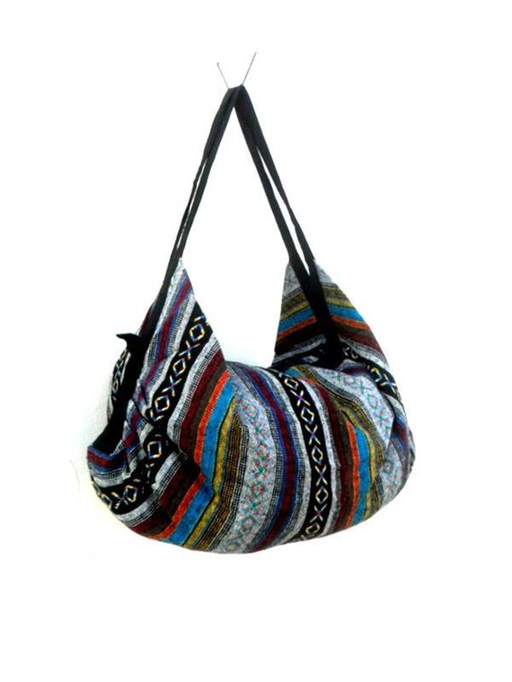 Shoulder Bag Backpack Bag Crossbody Bag Multicolor Hippie Etsy