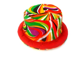 Boho Rasta Mütze, Hippie Hut, Festival Hut, Reggae Bucket Hat Unisex Mütze Boho Jamaikanische Mütze Sonnenhut Geschenk