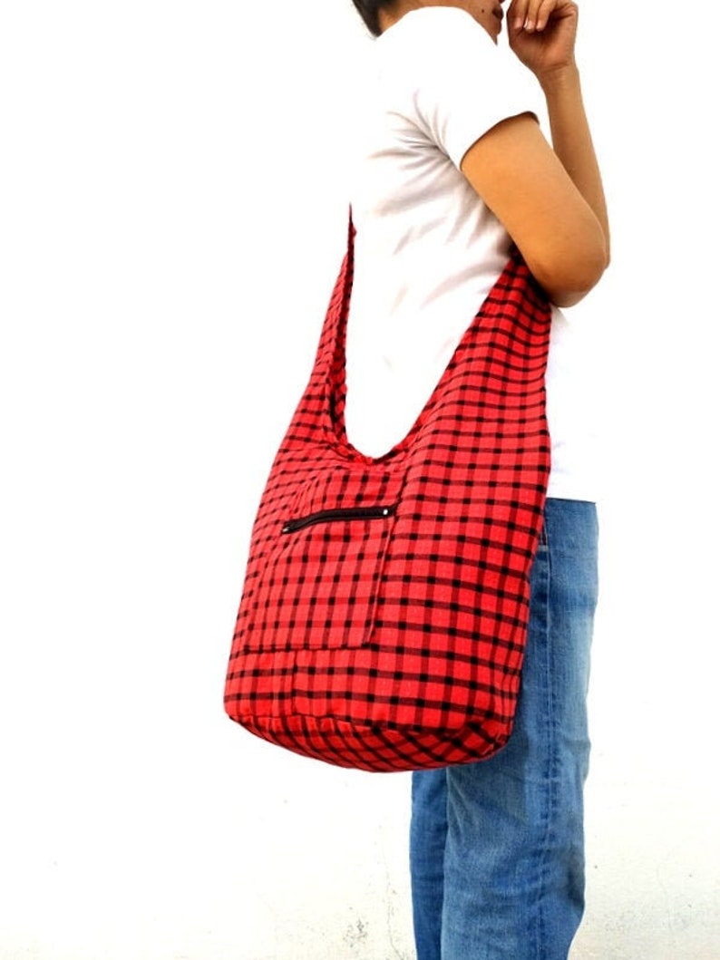 Rasta Style Shoulder Sling Bag - Black, Red, Yellow & Green Crossbody Purse, 16x13x5.5 Inches
