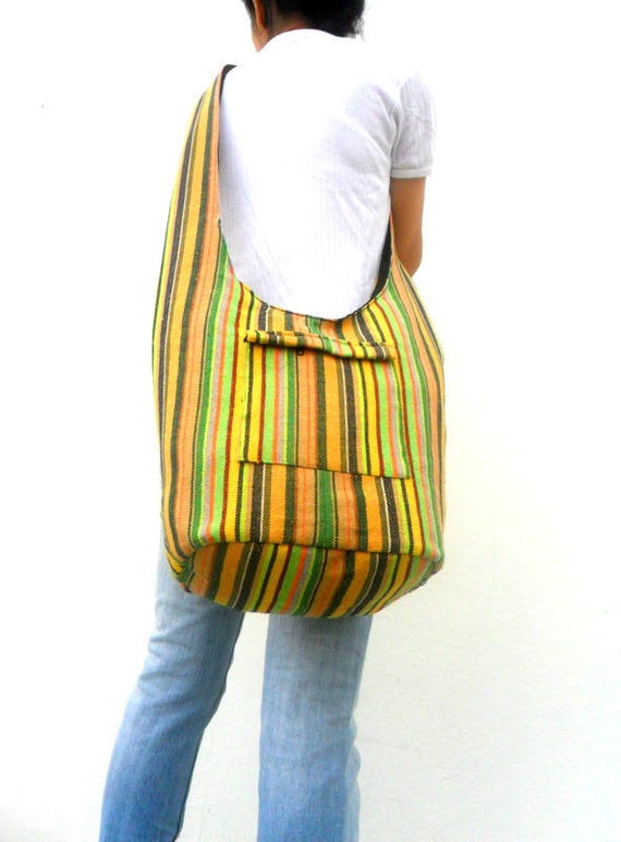 Woven Sling Bag Ethnic Boho Bag Hobo Bag Hippie Bag Cotton Crossbody  Shoulder Bag Messenger Bag Diaper Bag Casual Handbags Everyday Bag 