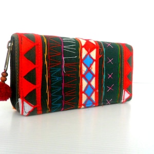 Ethnic Wallet, Bohemian Wallet, Women Wallet, Boho Wallet, Hippie Wallet, Boho Purse, Hmong Purse, Ethnic Purse, bohemian Gift Wallet