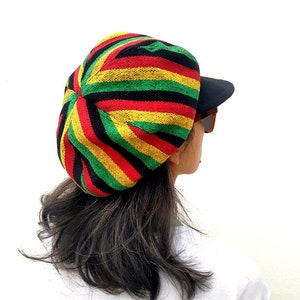 Rasta Hat, Gatsby Cap, Newsboy Caps, Dreadlocks Hat, Rastafari Cap, Dubwise Cap, Rasta Cap, Reggae Cap, Newsboy Beret hat, Baker hat