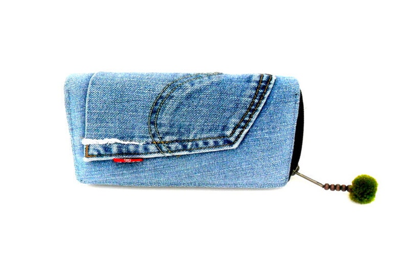 Levis Denim Wallet Jeans Wallet Bohemian Wallet Women Etsy