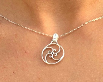 Fibonacci Spiral Necklace | graduation gift | Sacred Geometry Jewelry