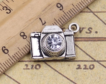 10pcs Camera charms pendant 20x16mm antique silver ornament accessories jewelry making DIY handmade craft