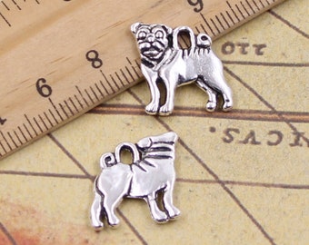 Chien pendentif bijoux accessoires 16 * 15mm