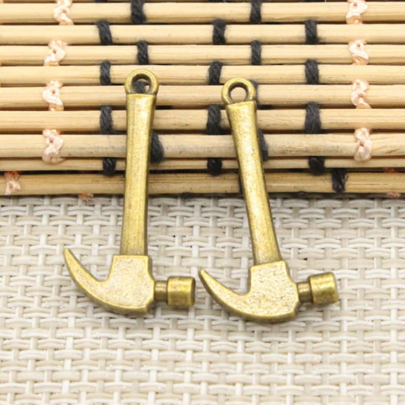 20pcs Hammer charms pendant 30x16mm Antique bronze/Antique Etsy