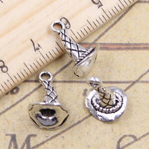 30 stks Magische hoed bedels hanger 15x11x10mm antiek zilveren ornament accessoires sieraden maken DIY handgemaakte ambachtelijke basismateriaal: