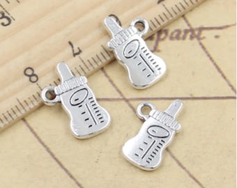 20pcs Charms Baby Feeding Bottle pendant 16x8mm antique silver ornament accessories jewelry making DIY handmade craft base material