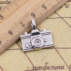 10pcs Camera charms pendant 22x21mm antique silver ornament accessories jewelry making DIY handmade craft base material