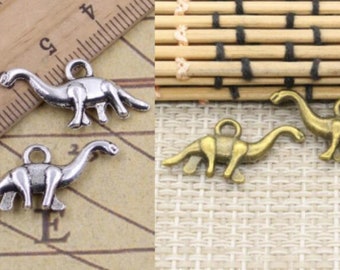 30Pcs Dinosaur charms pendant 27x12mm antique silver/antique bronze ornament accessories jewelry making DIY handmade craft base material