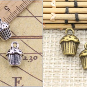 20pcs Cake charms pendant 13x10x8mm antique silver/antique bronze jewelry accessories jewelry making DIY handmade craft