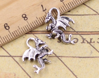 40 Stück Ajatars Charms 21x14mm antikes Silber Schmuck Zubehör Schmuckherstellung DIY handgemachtes Handwerk