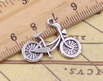 20 Stück Fahrräder Charms Anhänger 26x18mm Antik Silber Schmuck Charms Schmuckherstellung DIY handgemachtes Handwerk