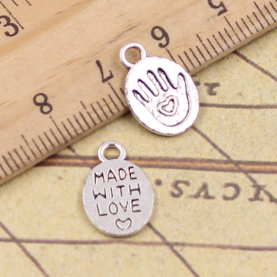Lot De 10 Breloques Pour Fabrication De Bijoux - En Alliage - Pendentifs Signets - Neuf