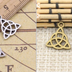 50pcs Amulet charms pendant 16x14mm antique silver/antique bronze ornament accessories jewelry making DIY handmade craft base material