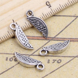 50pcs Watermelon charms pendant 17x6mm antique silver ornament accessories jewelry making DIY handmade craft base material