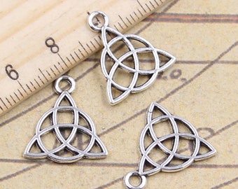 50pcs Amulet charms pendant 18x16mm antique silver ornament accessories jewelry making DIY handmade craft base material