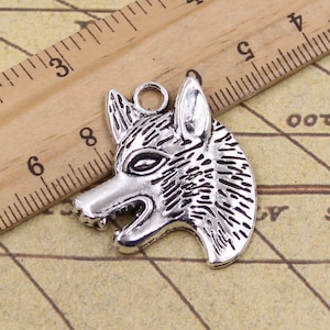 Wolfdog pendentif bijoux accessoires 3530mm Antique silver
