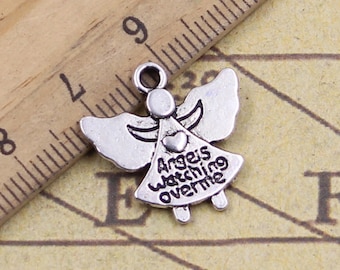 20pcs Angel charms pendant 20x19mm antique silver jewelry accessories jewelry making DIY handmade craft base material