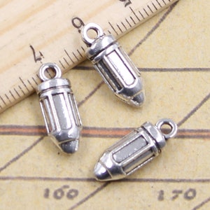 30pcs Pencil charms pendant 18x7x6mm antique silver ornament accessories jewelry making DIY handmade craft base material
