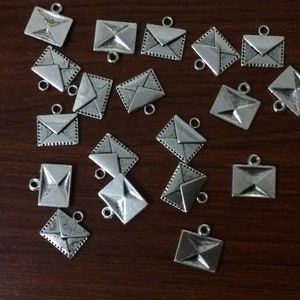30pcs envelope Charms pendant 15x14mm antique silver ornament accessories jewelry making DIY handmade craft base material