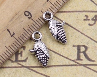50pcs Corns charms pendant 15x12mm antique silver ornament accessories jewelry making DIY handmade craft base material
