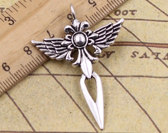 10pcs Daggers pendant charms 48x34mm antique silver ornament accessories accessories jewelry making DIY handmade craft base material