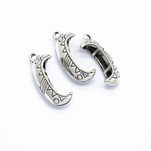10pcs canoe charms boat pendant 27x6mm antique silver ornament accessories jewelry making DIY handmade craft base material
