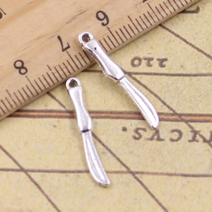 50pcs Scalpel charms pendant 25mm amtique silver ornament accessories jewelry making DIY handmade craft base material